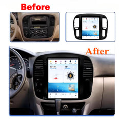 Autoradio 12,1" pour Toyota Land Cruiser 1998-2002, unité centrale stéréo Carplay, mise à niveau, écran de style Tesla, Android Auto, navigation GPS, lecteur multimédia
