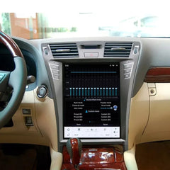 12,1 Zoll Qualcomm für Lexus LS460 LS600 2006–2015 Autoradio-Stereo-Carplay-Upgrade Tesla-Stil-Bildschirm Android Auto GPS-Navigation Multimedia-Player