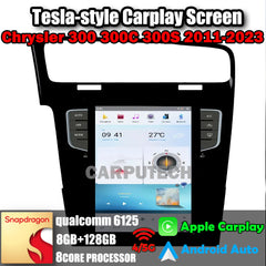 Autoradio 10,4" pour Volkswagen VW Golf 2013-2019, unité centrale stéréo Carplay, mise à niveau, écran de style Tesla, Android Auto, navigation GPS, lecteur multimédia