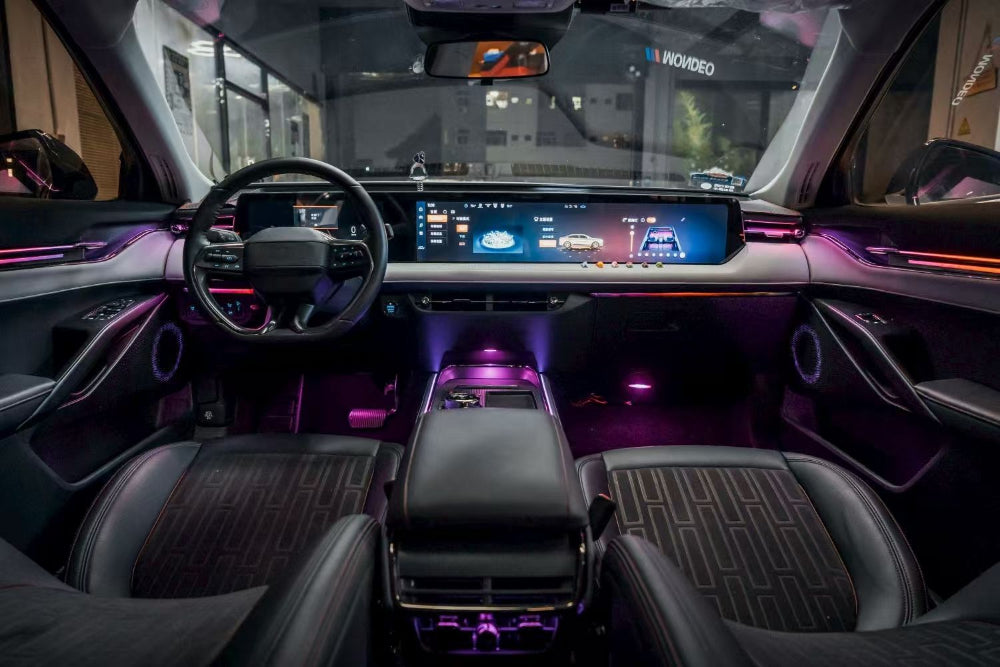 For Ford Mondeo 2022-2025 Symphony Car Interior Ambient Lighting 64 Color Trim Decoration Accessories