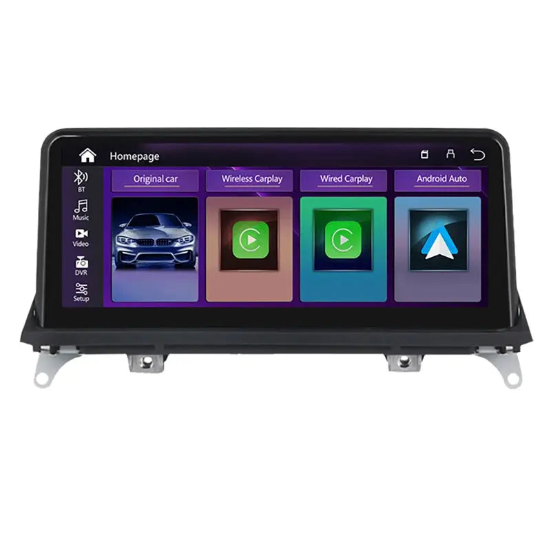 10.25" Wireless Apple CarPlay Android Auto Linux Car Radio Multimedia Screen for BMW X5 X6 E70 E71 F15 F16 2007-2017 Head Unit Video Carputech