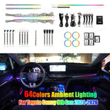 64 Colors Dynamic Ambient Light for Toyota Camry 9th Gen 2024-2026 Car Interior LED Lighting Upgrade Kit Accessories