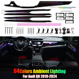 Ambient Lighting Upgrade Kit for Cadillac XT5 XT6 2016-2024 Interior LED Light Accessories Trim Panel