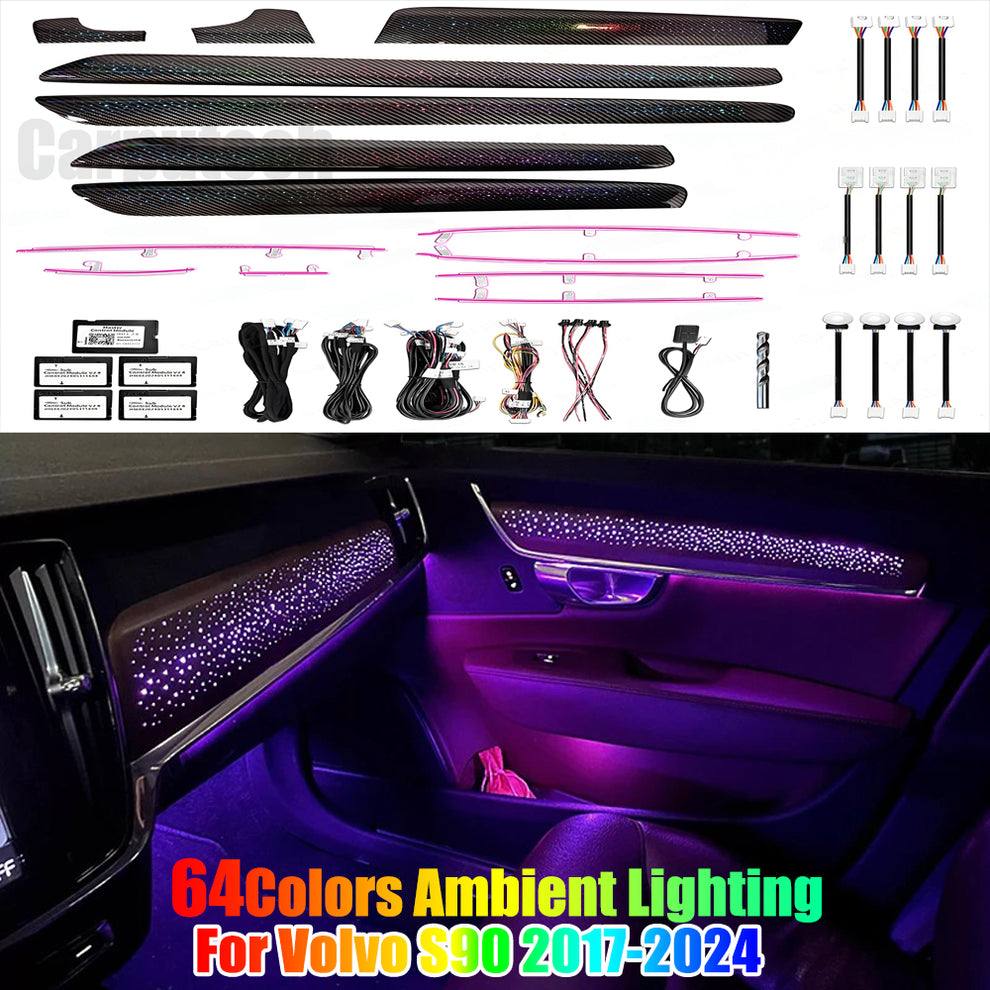 Upgrade LED Car Interior Ambient Lighting for Volvo S90 2017-2024 Stri ...