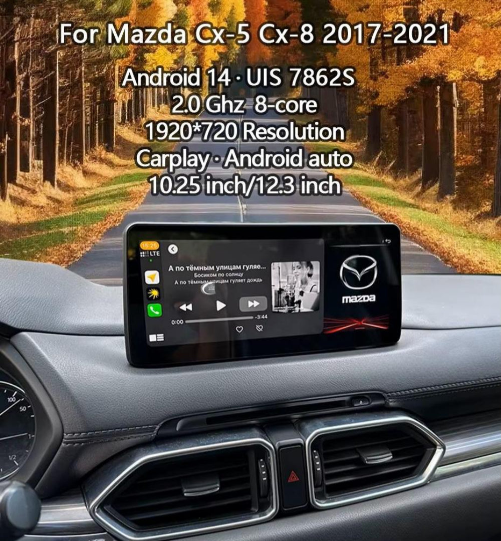 10.25'' For For Mazda CX-5 CX-8 2017-2021 Dual System Android