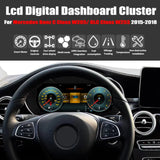 For Mercedes Benz C Class W205/ GLC Class W253 2015-2018 NTG 5.0 12.3" Carplay LCD Digital Dashboard Cluster Car Panel Speedometer Virtual Cockpit