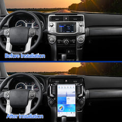 13,6 "Qualcomm pour Toyota 4Runner 2009-2020 autoradio stéréo Carplay mise à niveau écran de style Tesla Android Auto GPS Navigation lecteur multimédia