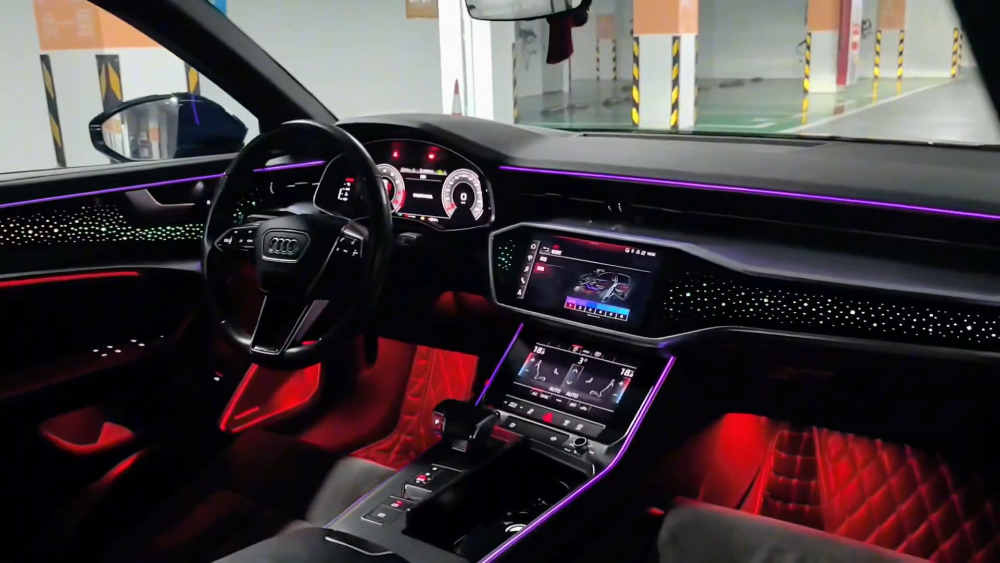 Upgrade Symphony LED Car Interior Ambient Lighting for Audi A7 C8 2019-2025 Decoration Accessories
