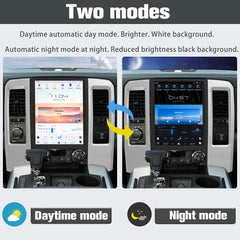 12.1" Qualcomm pour Dodge RAM 1500 2500 3500 2008-2012 Autoradio Stéréo Carplay Mise à Niveau Écran Style Tesla Android Auto Navigation GPS Lecteur Multimédia