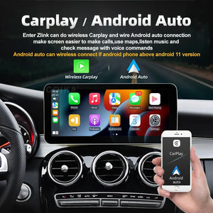 12.3 " Android Car Multimedia Player For Mercedes A CLA GLA W176 C117 X156 WIFI SIM 8 Core 1920*720 Carplay GPS Navi Stereo Radio Carputech