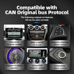 Lecteur multimédia de voiture Android 12,3 pouces pour Mercedes A CLA GLA W176 C117 X156 WIFI SIM 8 cœurs 1920 * 720 Carplay GPS Navi Radio stéréo 