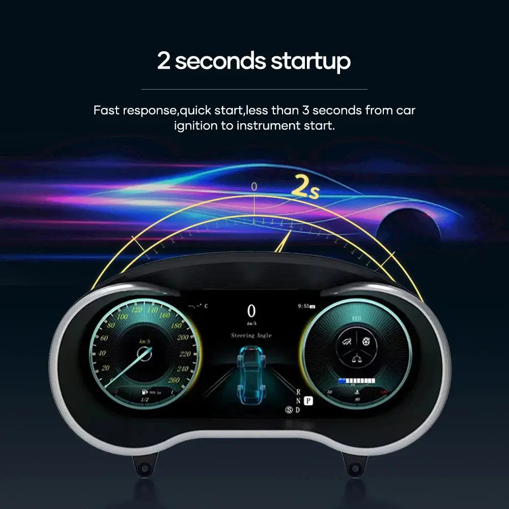 For Mercedes Benz CLA/ GLA 2013-2019 12.3" LCD Digital Dashboard Cluster Car Panel Speedometer Virtual Cockpit - Carputech