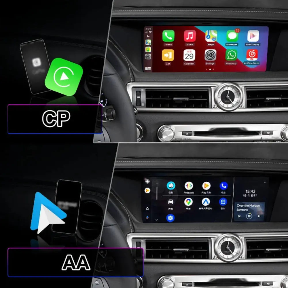 12.3 Inch Android Carplay Car Radio Multimedia Auto Play Interface Screen For Lexus GS200T GS250 GS300H GS350 GS450H GSF GSTurbo 2012-2021 Carputech