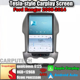 12.1" For Ford Ranger 2008-2014 Car Radio Headunit Stereo Carplay Upgrade Tesla Style Screen Android Auto GPS Navigation Multimedia Player Carputech