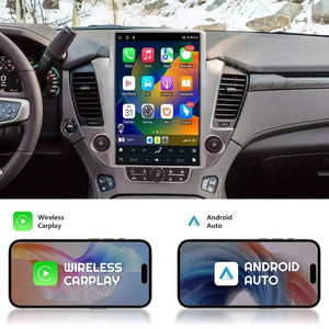 14.4" Qualcomm For GMC Yukon/ Chevrolet Suburban/Tahoe 2014-2020 Car Radio Stereo Carplay Upgrade Tesla Style Screen Android Auto GPS Navigation Multimedia Player Carputech