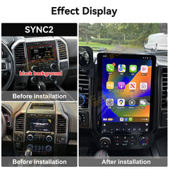 For Ford F250 2017-2022 Car Radio Stereo Carplay Upgrade Tesla Style Screen 14.4" Qualcomm Android Auto GPS Navigation Multimedia Player