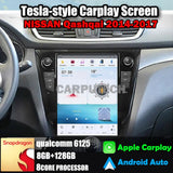 12.1" For NISSAN Qashqai 2014-2017 Car Radio Headunit Stereo Carplay Upgrade Tesla Style Screen Android Auto GPS Navigation Multimedia Player Carputech