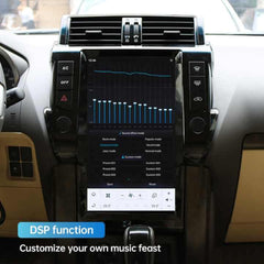 13,6 "Qualcomm pour Toyota Prado 2010-2018 autoradio stéréo Carplay mise à niveau écran de style Tesla Android Auto GPS Navigation lecteur multimédia