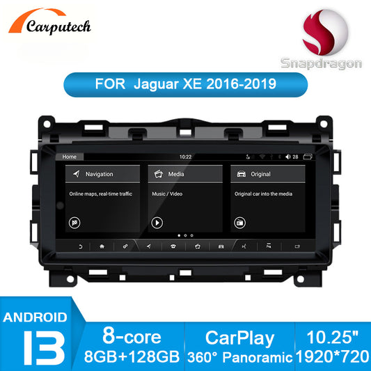 For Jaguar XE F Pace 2015- 2018 2019 Android 13 8G+128G Car Radio Player GPS Navigation Multimedia Stereo carplay DSP