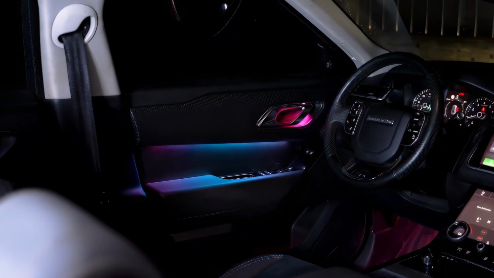 For Range Rover Velar 2017-2024 64 Color Symphony Car Interior Ambient Lighting Trim Decoration Accessories