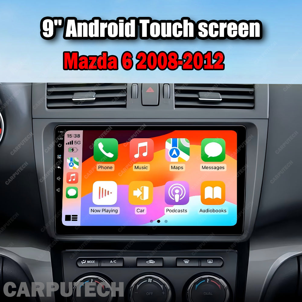 For Mazda 6 2008-2012 Infotainment Navigation System Car Multimedia Touch Screen Head Unit Android14 Car Radio GPS