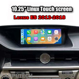 10.25 inch For Lexus ES 2013-2018 Linux Infotainment Navigation System Car Multimedia Touch Screen Head Unit Car Radio GPS