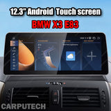 For BMW X3 E83 Snapdragon665 12.3inch Wireless CarPlay Android AUTO Car Multimedia System Head Unit Radio Bluetooth GPS Navi