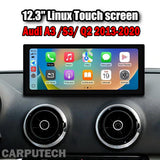 12.3 inch For Audi A3 / S3 / Q2 2013-2020 Linux Infotainment Navigation System Car Multimedia Touch Screen Head Unit Car Radio GPS