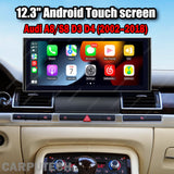CarpuTech 12.3" Android 13 Car Stereo for Audi A8/S8 D3 D4 (2002–2018) – Wireless CarPlay, Android Auto, GPS Navigation, Touchscreen Upgrade