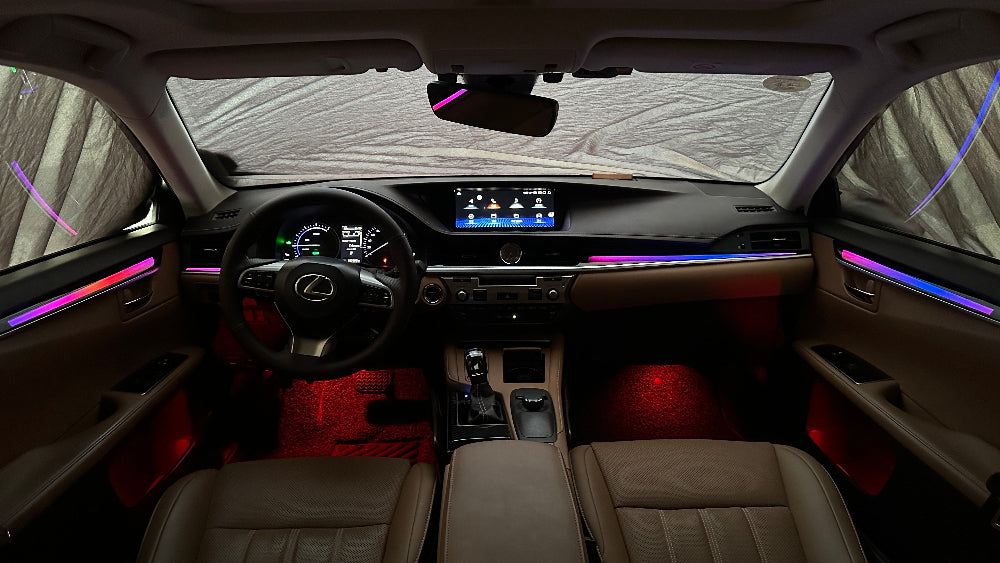 For Lexus ES 2013-2017 Dynamic Symphony Car Interior Ambient Lighting 64 Color Trim Decoration Accessories