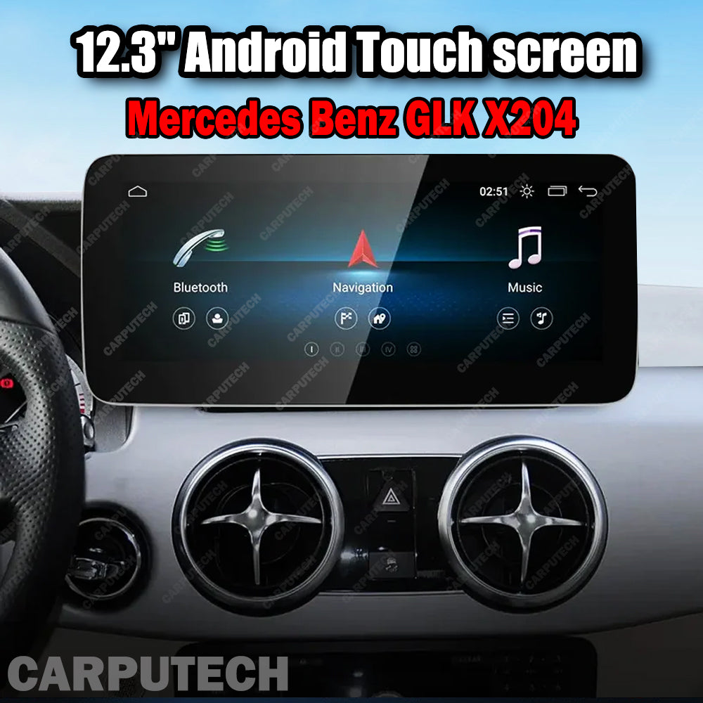 For Mercedes Benz GLK X204 GPS NAVI NGT4.0 4.5 Wireless CarPlay & Android Auto 12.3 Inch Touch Screen Snapdragon665 Android13 Car GPS Stereo Multimedia Car Radio Headunit