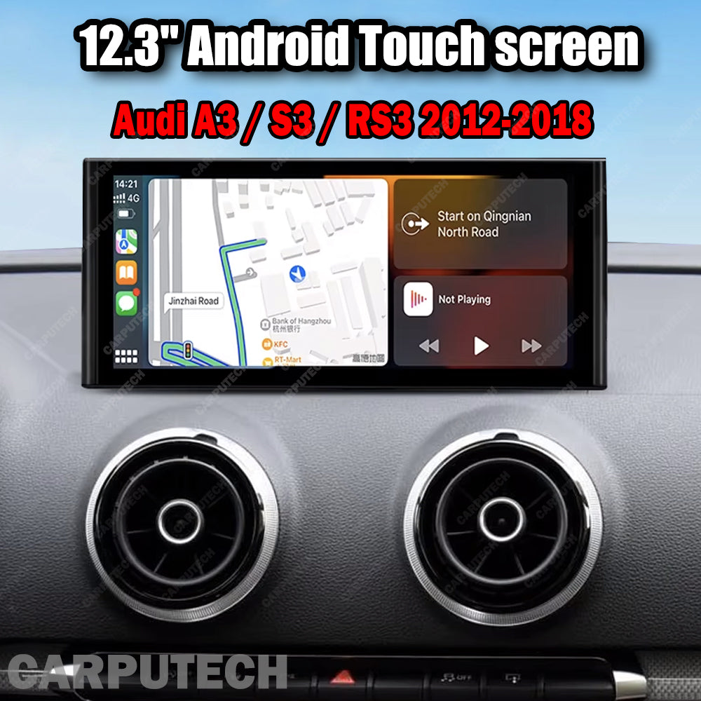 12.3 inch 8 Core Android13 System Car Radio For Audi A3 / S3 / RS3 WIFI SIM 8+128GB RAM BT IPS Touch Screen GPS Navi Carplay Auto Multimedia Player