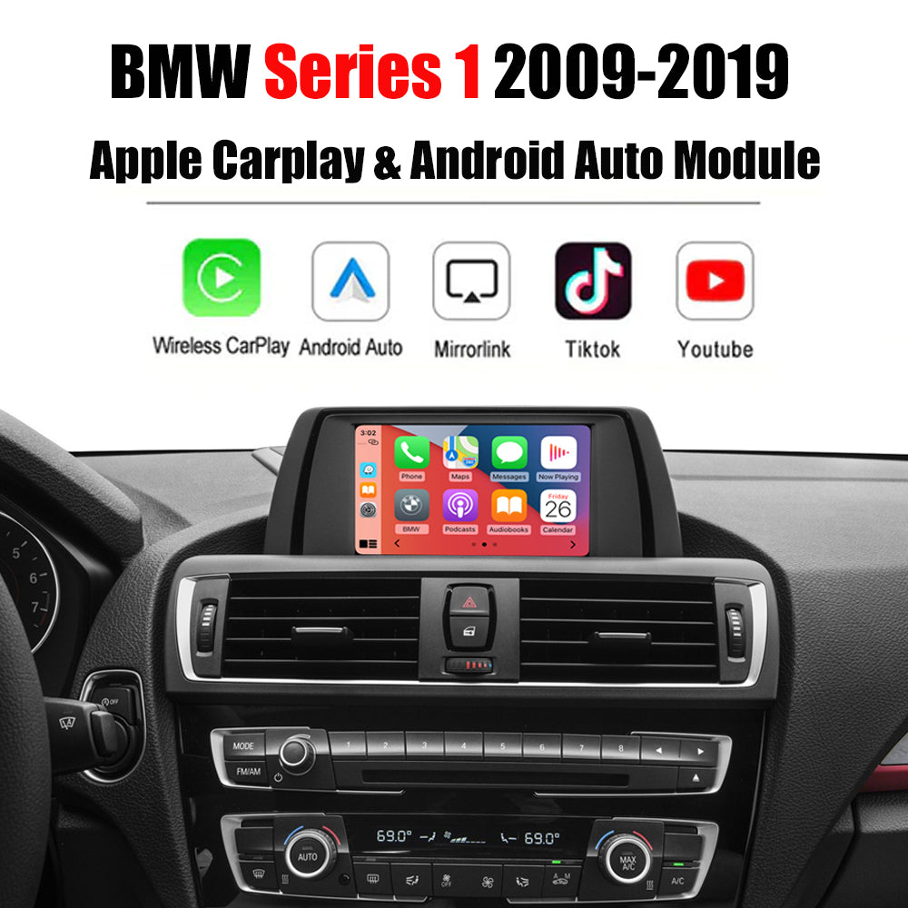 Apple CarPlay & Android Auto Retrofit Module for BMW 1 Series (2009–2019) – Plug & Play Upgrade