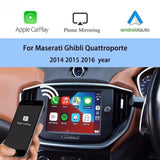 For Maserati Ghibli / Quattroporte 2014-2016 Apple Carplay & Android Auto Module Smart Box Mirror Link AirPlay