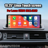 10.25 inch For Lexus CT200 2011-2019 Linux Infotainment Navigation System Car Multimedia Touch Screen Head Unit Car Radio GPS