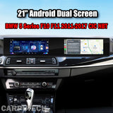 21'' For BMW 5 Series F10 F11 2011-2017 CIC NBT System Android Dual Screen Infotainment Navigation System Car Multimedia Head Unit Car Radio GPS