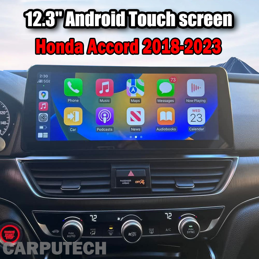 12.3" For Honda Accord 2018-2023 Car Radio Multimedia Player Wireless CarPlay Android Auto Upgrade Android Touch Screen