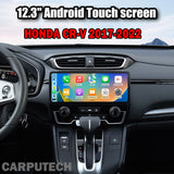12.3 inch For Honda CR-V CRV 2017-2022 Infotainment Navigation System Car Multimedia Touch Screen Head Unit Android Car Radio GPS