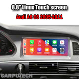 8.8 inch For Audi A6 C6 2005-2011 MMI 2G 3G Linux Infotainment Navigation System Car Multimedia Touch Screen Head Unit Car Radio GPS