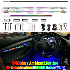 Upgrade 64 Colors Symphony Led Car Interior Ambient Lighting for Mazda 3 Axela 2020-2023 Atmosphere Strip Accessories