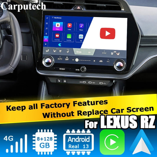 Lexus RZ Android13 base Navigation Video Interface box Apple CarPlay & Android Auto Upgrade Module