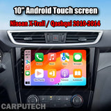 For Nissan X-Trail / Qashqai 2010-2014 GTR Infotainment Navigation System Car Multimedia Touch Screen Head Unit Android14 Car Radio GPS