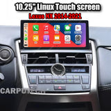 10.25 inch For Lexus NX 2014-2021 Linux Infotainment Navigation System Car Multimedia Touch Screen Head Unit Car Radio GPS
