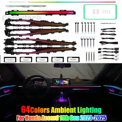 Upgrade Symphony Colors Ambient Lighting Kit for Honda Accord 11th Gen 2023-2025 Interior LED Lights Dashboard Door Trim Light