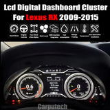 For Lexus RX 2009-2015 LCD Digital Dashboard Cluster Car Panel Speedometer Virtual Cockpit Carplay