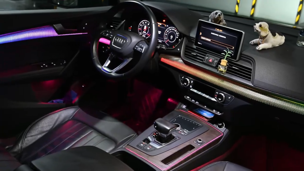 Upgrade 64 Color Symphony Car Interior Ambient Lighting for Audi Q5 /Q5L 2018-2025 Trim Decoration Accessories