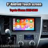 For Toyota Sienna 2015-2020 Infotainment Navigation System Car Multimedia Touch Screen Head Unit Android14 Car Radio GPS