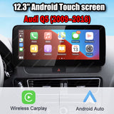For Audi Q5 (2009–2016) – Android 14 Car Stereo with 8GB+128GB, Snapdragon 665, Wireless CarPlay, Android Auto, GPS, DSP, 10.25" Touch Screen