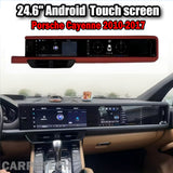 24.6'' Dual Screen For Porsche Cayenne 2010-2017 Android Screen Infotainment Navigation System Car Multimedia Touch Screen Head Unit Car Radio GPS