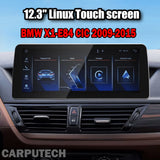 12.3 inch For BMW X1 E84 2009-2015 CIC Linux Infotainment Navigation System Car Multimedia Touch Screen Head Unit Car Radio GPS